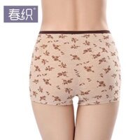 Quần lót boxer cotton màu sắc cao cấp cho phụ nữ trung niên NK15, cotton nguyên chất, kích thước lớn, quần an toàn mỏng mùa hè, bán buôn