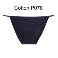 Quần Lót Cotton Dây Mảnh Thoáng Khí Siêu Mềm Mại P078 - Đen,M