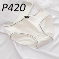 Quần Lót Cotton Nữ Nơ Nhí Thoáng Khí Thấm Hút Mồ Hôi P420 - Trắng,L