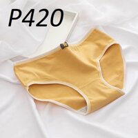 Quần Lót Cotton Nữ Nơ Nhí Thoáng Khí Thấm Hút Mồ Hôi P420 - Vàng,XL