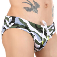 Quần Lót Đi Biển Lưng Thun Cột Dây Họa Tiết Rằn Ri Quyến Rũ Cho Nam