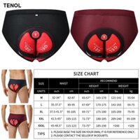 Quần lót đi xe đạp TENOL MTB Quần lót đi xe đạp nam Quần short đi xe đạp đệm cho