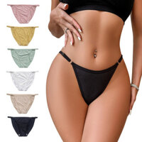 Quần lót gợi cảm có thể điều chỉnh dành cho nữ, Quần lót Cotton Bikini, 4 chiếc