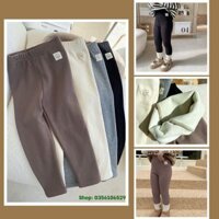 Quần lót lông cho bé gái kiểu dáng legging mùa đông phong cách Hàn Quốc, quần tất lót lông trẻ em