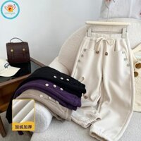 Quần lót lông cừu ấm áp mùa đông dành cho nữ IQ Angel có thắt lưng và nút thun