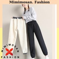 Quần lót lông, Quần nỉ lót lông cho nữ siêu ấm mặc mùa thu đông