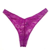 Quần lót lọt khe ren tím siêu mát Victoria's Secret M