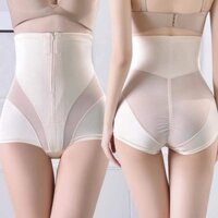 Quần Lót Lưng Cao Phối Khoá Kéo Chất Cotton Thiết Kế Ôm Sát Tôn Dáng