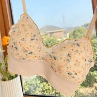 Quần lót mỏng mùa hè, Áo ngực bé gái, Quần lót đặc biệt cho ngực nhỏ, Áo ngực nữ không có vòng thép, Áo lót kiểu Vest liền mạch, Áo ngực hoa ngọt ngào