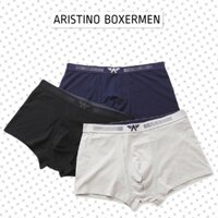 Quần lót nam Aristino, quần sịp đùi Boxer nam chất liệu Cotton Organic mềm mại, kháng khuẩn, khử mùi cực tốt ABX056