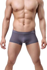 Quần Lót Nam Boxer Brave B1015 - Quần Sịp Đùi Nam Cao Cấp Person - Co Dãn 4 Chiều Thoải Mái Khô Thoáng Kháng Khuẩn - Xám - L