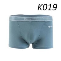 Quần Lót Nam Boxer Chất Modal Siêu Thoáng Kháng Khuẩn Siêu Mềm Mịn, Quần Sịp Trơn Có Size Lớn Màu Đen K019 - Xanh ghi,XXL