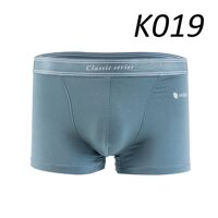 Quần Lót Nam Boxer Chất Modal Siêu Thoáng Kháng Khuẩn Siêu Mềm Mịn, Quần Sịp Trơn Có Size Lớn Màu Đen K019 - Xanh ghi,XL