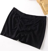 Quần lót nam boxer quần sịp nam vải sợi tre bamboo cao cấp siêu mát - Đen
