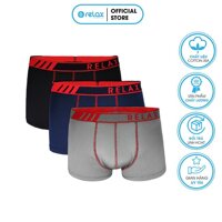 Quần lót nam boxer RLTK025 quần sịp nam thoáng mát mềm mại cao cấp, co giãn tốt, ôm gọn - RELAX - XANH - M