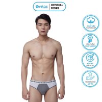 Quần lót nam brief RLTK023 quần sịp nam thoáng mát mềm mại cao cấp, co giãn tốt, ôm gọn - RELAX - XÁM - M