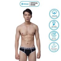 Quần lót nam brief RLTK024 quần sịp nam thoáng mát mềm mại cao cấp, co giãn tốt, ôm gọn - RELAX - ĐEN - M