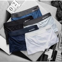 Quần Lót Nam [ COMBO 5C] boxer nam thun lạnh thoáng khí co giãn 4 chiều set 5 màu MEN'S BOXER DẬP NỔI