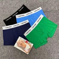 Quần Lót Nam Cotton Nguyên Chất Thoáng Khí [3 Cái + Hộp] Quần Đùi Boxer Thoải Mái Quần Đùi Boxer