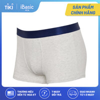 Quần lót nam đùi ngắn cotton iBasic PANM078 - Trắng Melange - M