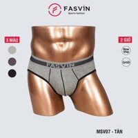 Quần lót nam fasvin MSV07.HN vải cotton chun dày dặn mềm mại co giãn dễ chịu - Tàn - Size 2  48 - 56kg