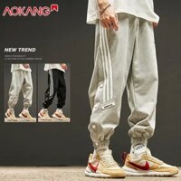 Quần lót nam màu xám AOKONG Quần lót dài có ngực thường ngày