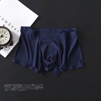 Quần lót nam, quần sịp nam đúc su siêu mát không đương may, siêu mỏng  - Xanh than,L