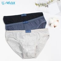 quần lót nam relax uderwear cotton cao cấp chính hãng siêu xịn, quần sịp nam rl003 - XÁM - L