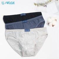 quần lót nam relax uderwear cotton cao cấp chính hãng siêu xịn, quần sịp nam rl003 - ĐEN - L