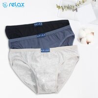 quần lót nam relax uderwear cotton cao cấp chính hãng siêu xịn, quần sịp nam rl003 - ĐEN - XXL