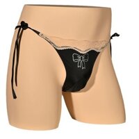 Quần lót Nam Sexy ren sexy đồ lót lớn quyến rũ đồ lót sexy satin lụa ren có thể điều chỉnh