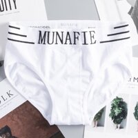 Quần Lót Nam Tam Giác Munafie, Quần Sịp Đùi Nam Munafie Co Giãn 4 Chiều - SN03 - Trắng - QUẦN TAM GIÁC