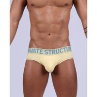 Quần Lót Nam Tam Giác Private Structure MOUX4104 MO-Lite Mini Brief - màu Bơ