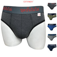 Quần Lót Nam tam giác vải cotton co giãn 2 chiều lưng Thái hiệu CITYMEN, màu ngẫu nhiên, đồ lót - LMTK-THAI2C - .Size S