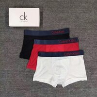 Quần Lót Nam Thân Thiện Với Da Kháng Khuẩn [3 Cái + Hộp] Quần Đùi Boxer Lưới Giữa Eo Quần Đùi Bé Trai Boxer Quần Đùi