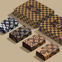 Quần lót nam trong kho, quần thể thao cotton cổ điển in họa tiết cá tính, không đường may, thoáng khí, hộp quà 4 gói