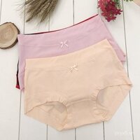 Quần lót nữ bằng sợi tre màu sắc, quần short cotton mềm mại, quần lót nữ cao cấp, trang trí hạnh phúc