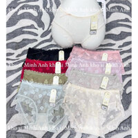 Quần lót nữ combo5quần ren lưới hoa phối viền ren sóng chất siêu mềm mại mã 8900