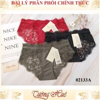 Quần lót nữ Corèle V. 02133A ren lưới thêu hoa hông (87-93cm FORM LỚN).