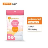 Quần Lót Nữ Cotton Guardian Màu Trắng Size XL Bịch 5 Cái