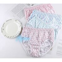 Quần Lót Nữ Cotton Họa Tiết Dễ Thương Co Giãn 4 Chiều Freesize dưới 60kg