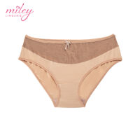 Quần Lót Nữ Dáng Bikini Thun Lạnh Phối Ren Active Miley Lingerie FMM34 - DA - S