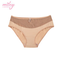 Quần Lót Nữ Dáng Bikini Thun Lạnh Phối Ren Active Miley Lingerie FMM34 - DA - S