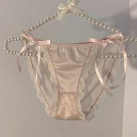 quần lót nữ đồ lót dùng 1 lần nữ Quần lót ren lưới quần sịp cạp thấp 100% cotton kháng khuẩn trong suốt thoải mái thoáng khí