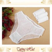 Quần lót nữ giấy Naris combo 6 quần - XXL - Trắng trơn