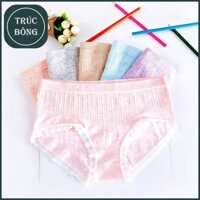 QUẦN LÓT NỮ - Hộp 5 quần lót của nữ dệt kim sợi tre kháng khuẩn dưới 65kg - quần chip nữ, quần lót viền ren, quần xì nữ