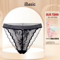 Quần lót nữ iBasic lọt khe phối ren dệt xuyên thấu PANW144
