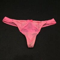 Quần lót nữ lọt khe lụa phối ren Victoria's secret hồng ( 10727 )