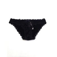 Quần lót nữ lụa phối ren Victoria's secret đen ( TH30310 )