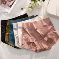 Quần lót nữ lụa satin sang chảnh đáy cotton thông hơi thoáng khí kháng khuẩn quần chip su mặc váy bó sát